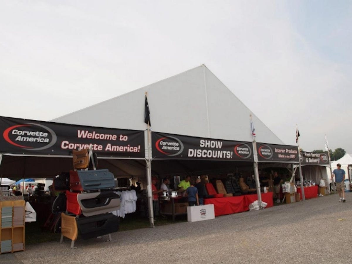 Corvette America will have displays in both the Manufacturers' Midway and Row J for your shopping pleasure.