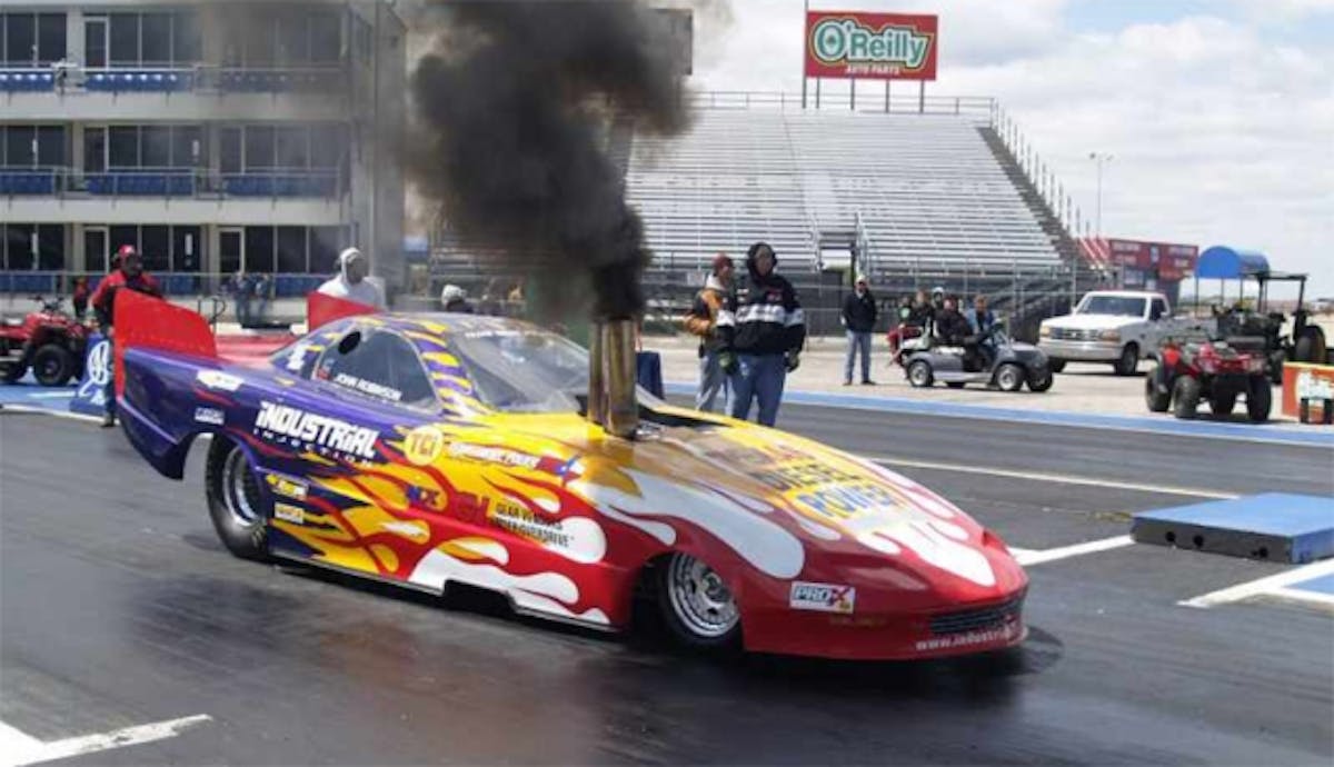 NHRDA Texas Nationals 2008, Robinson’s first appearance with the new car. Photo Courtesy of NHRDA.