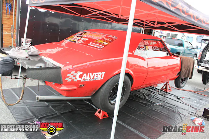 The first pass down the track this morning went to Ron Rhodes. He laid down a 1.13, 3.10,  4.76 @ 147 MPH to kick off the day. We have overcast skies today so the track isn’t suffering from the heat and it’s looking nice out there so far.