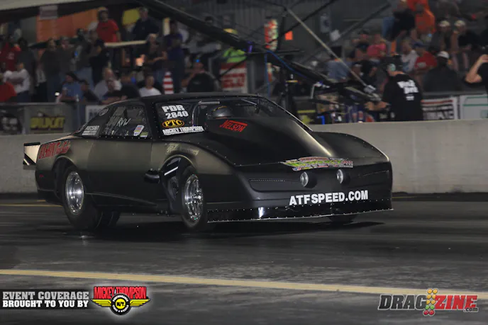 Frank Meshaw also ran a new best in Radial vs the World trim with a 4.33. He lost one pushrod on the run and has the parts on hand to get it fixed right up.