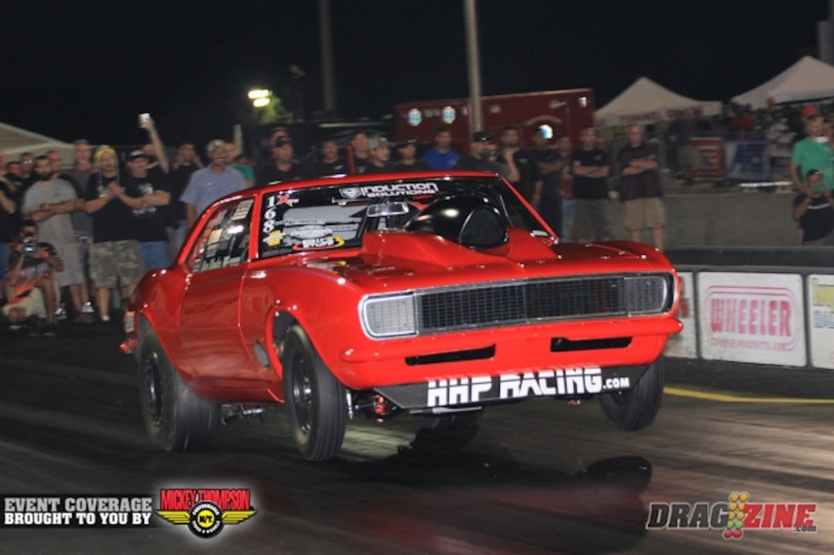 Ron Rhodes set a new best 7.671, running another 1.10 60' in the process, the third one today. They have been experimenting with different converters today, winding up with the one they started with at the end of the day.