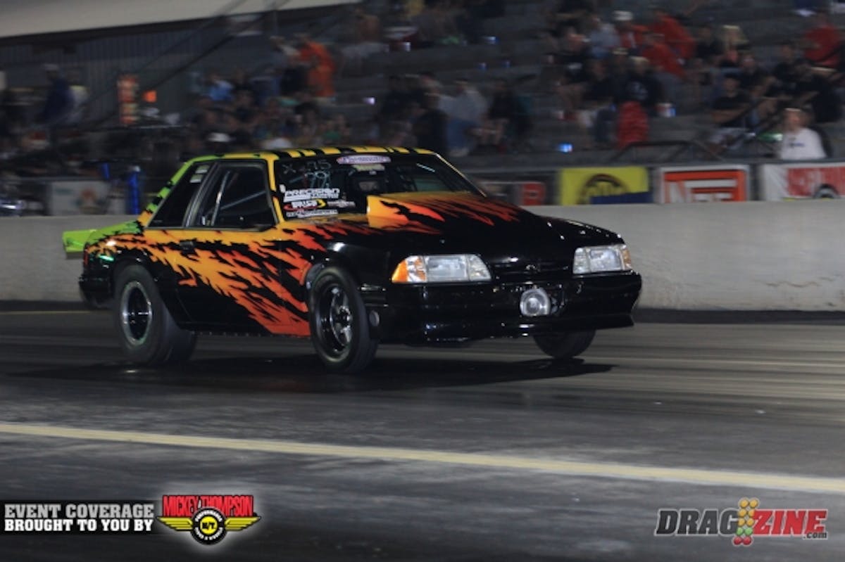 Kenjo Kelly is sporting a new car this year at No Mercy IIII. It was formerly owned and built by Brian Goss and campaigned with a blower combo. Kelly fitted a turbo combo and is running X275 this weekend.