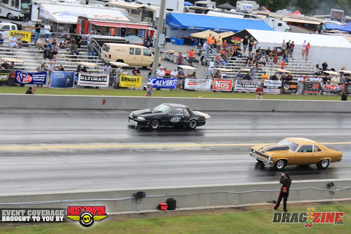 Sean Ashe managed some runs last night in PTC Radial vs. the World running a 4.58, this morning he improved .003 to a 4.55 at 159 settling into fourth in OL 275. Phil Hines ran two cars behind Ashe laying down a very nice 4.46 at167 MPH.