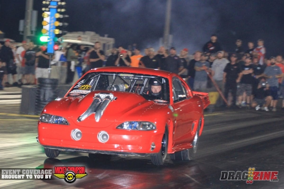 The Kevin Mullins took home the PTC Radial vs the World ET and MPH records running a 4.208 at 194 during round one.