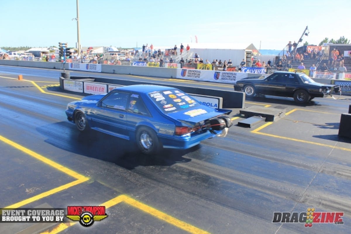 Billy “Ticket Taker” Driscol and Don Lamana were paired up in the X275 second chance race this morning. There has been a friendly rivalry brewing for months over who has the faster show car. Driscol took the holeshot and went on to a personal best 4.95 and the win.