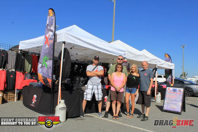 John Sears and the X275 crew have plenty of gear and apparel in the tent this weekend. John has been very busy teching cars this weekend with over 70 cars in class.