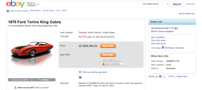 eBaylisting1970Torino