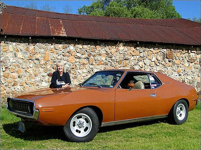 Lisa and her beloved Javelin.