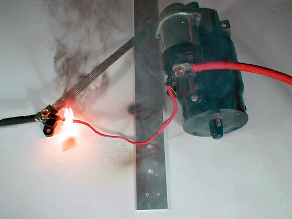 As seen here, a fusible link is a poor choice when wiring a vehicle. RFW's Scott Bowers suggests Maxi fuses instead to handle larger current loads.