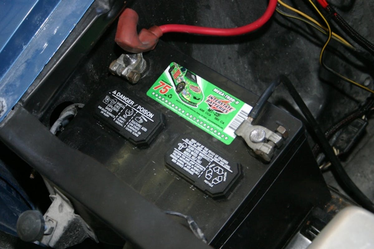 Lead-acid batteries remain the industry standard due to cost and ease of maintenance. You want the largest battery that will fit in your tray along with the highest cold cranking amps (CCA)