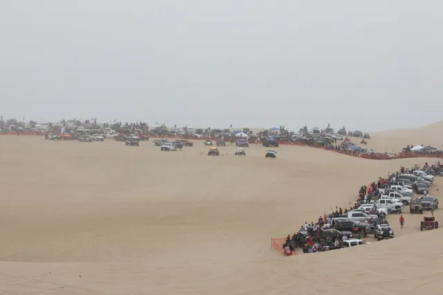 The starting line of the Huckfest.