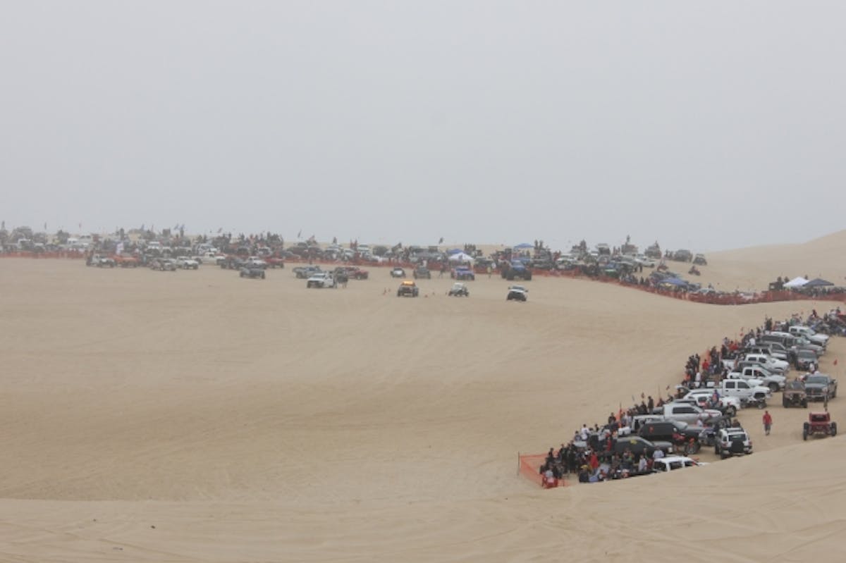 The starting line of the Huckfest.