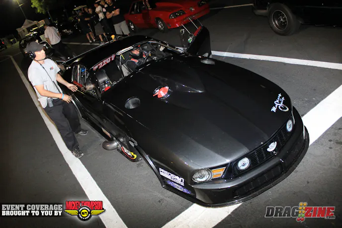 This is Josh Klugger's first weekend behind the Fiscus/Klugger Racing Pro Modified. His first run in the car last night was a 4.001 at 197 MPH. he ran at least more more in the 4.0's today and the team is concentrating on clean hits and Josh getting comfortable.