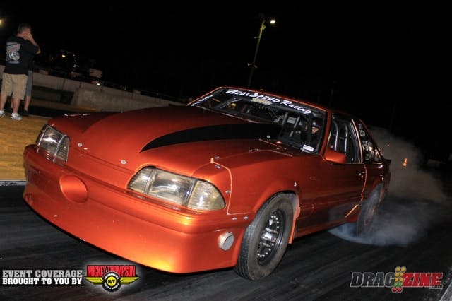 Archie Marasco is running well since the Procharger swap putting up a 5.01 earlier this afternoon. Team Real Speed has at least four cars here this weekend. 