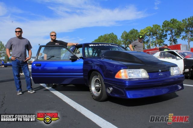 Jeff Gibbud debut his new X275/Ultra Street Mustang this weekend out of the Real Speed shop in Clearwater, Florida. It's got a small Ford on nitrous from Induction Solutions on board for power adder and has been nearly a four year project for Jeff and Team Real Speed.