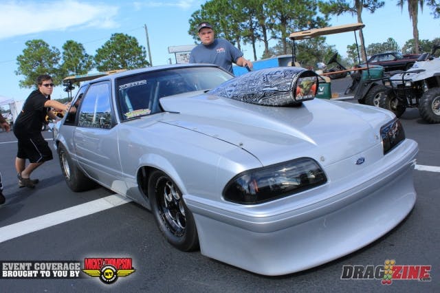 Team Fat Boy Racing is rolling two cars deep with Justin "Lil Country" Swanstrom pulling double duty in X275 and Ultimate Street with "Hand me Down". Just and father Corey just got this one back together after installing a fresh engine Thursday. Today marks the first runs since as Justin also plays hight school football and wasn't able to test here Friday.