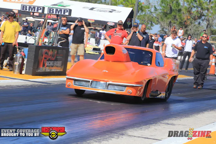 Jimmy Keen sits third in Pro Mod with a 4.12 at 194 MPH behind Josh Klugger and top qualifier Chris Patrick.