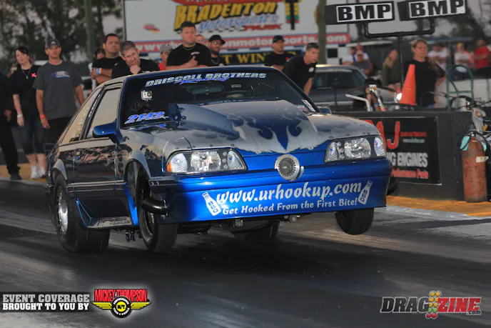 Billy Driscoll carried out a nice wheelie in the final session though was unable to improve on his earlier 4,92.