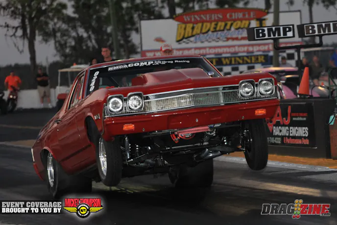 Neal Watkins is a crowd pleaser in this full weight El Camino. This one got up there pretty good, he sits tenth with a 5.685 at 122.