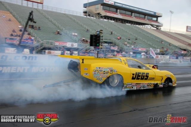 Troy Coughlin made a 5.89 at 252 mph look relatively easy in his '13 Corvette and currently sits in the third spot in Pro Line Racing Outlaw Pro Mod.