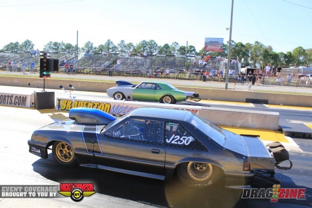 Rodney Campbell and J.R. Atkins met in the final of Outlaw 632 in what is Atkins' first final round appearance in some time. Unfortunately he was dead late with a .209 reaction allowing Campbell too much room to catch. Campbell earned the win with the holeshot running a 4.786 to Atkins' quicker 4.748.