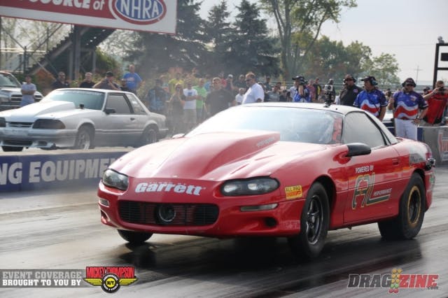 In the second round of Wiseco X275, Shawn Ayers defeated Trace Meyers, 4.69 to 4.74 while Martin Connelley and Ronnie “The Modfather” Diaz both ran 4.75, with the nod going to Connelley based on reaction time. Andy Manson advanced with a 4.71 over Shannon Renfro, who ran into trouble and went through the traps at 9.43. Dean Marinis and Darren Hilterbrand had a tight race, 4.65 to 4.67, with Marinis taking the win light.