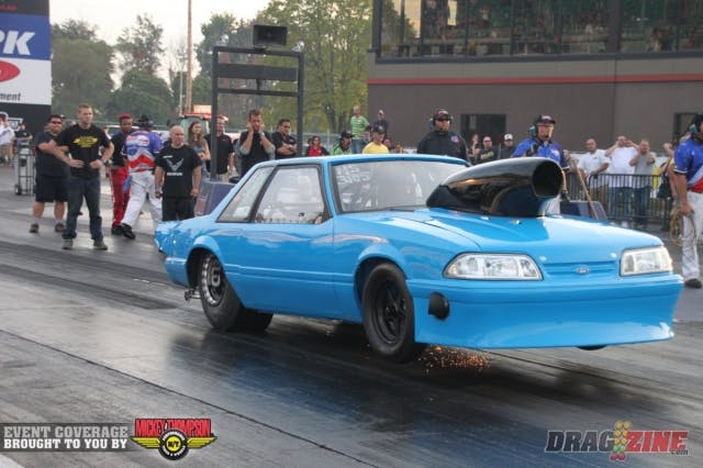 Peter Campbell had trouble, was in and out of the throttle and posted a 7.43, but got the win as Jeff Baker left before the tree came down. In another close run, Michael Standley, II, put up a 4.78 to beat Lucas Milnar, who put up a 4.80, and Mike Murillo was on the tree and collected the win with a 4.88 to Doug Cline’s quicker 4.80.