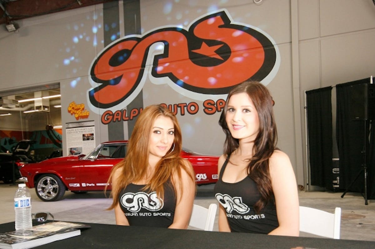 GAS hostesses welcomed guests to GAS’s new addition. Formerly a parking lot, the shop was expanded to include a state-of-the-art paint booth and additional inside space.