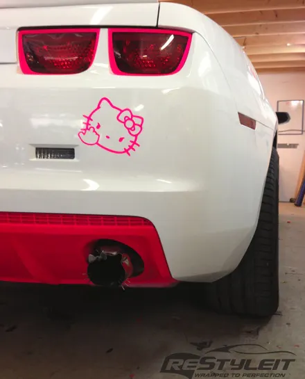 Be sure to note the Hello Kitty tailpipe...