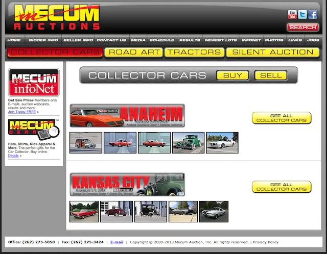 Mecum Auctions is one place that you can look for your budget investment car.