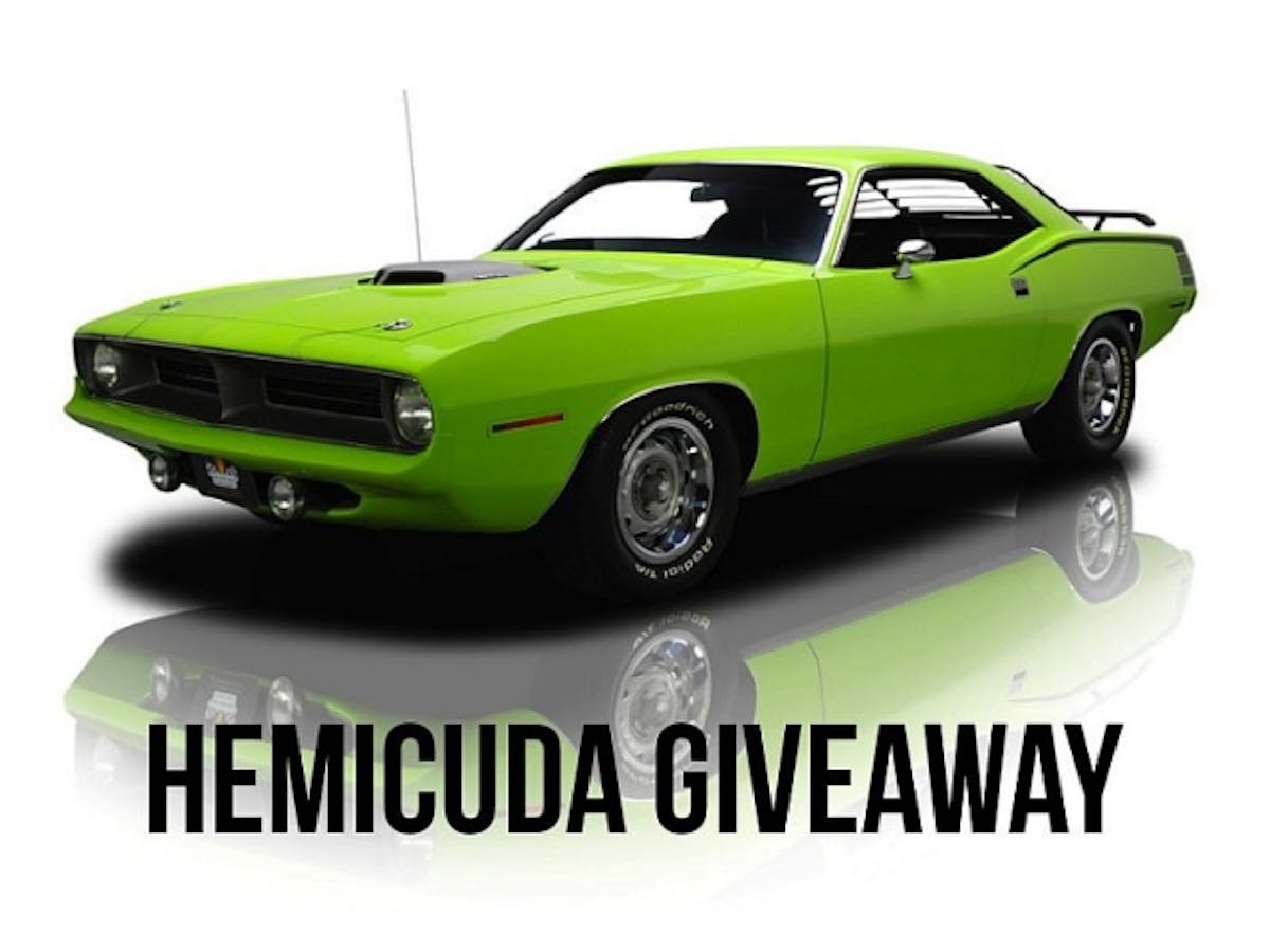 1970 Plymouth Hemi Cuda give away