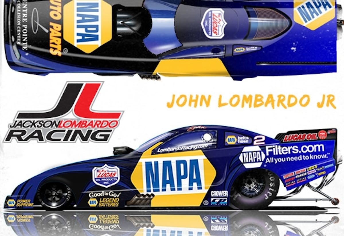 JLR rendering of the Brad Hadman built 2014 NAPA Mustang