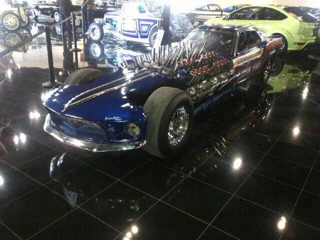 The Mach IV on display at Galpin Ford. Photo Credit: Jamie Allison, Ford Racing