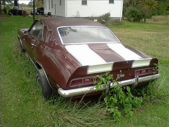 Camaro Z28 sinkhole rear