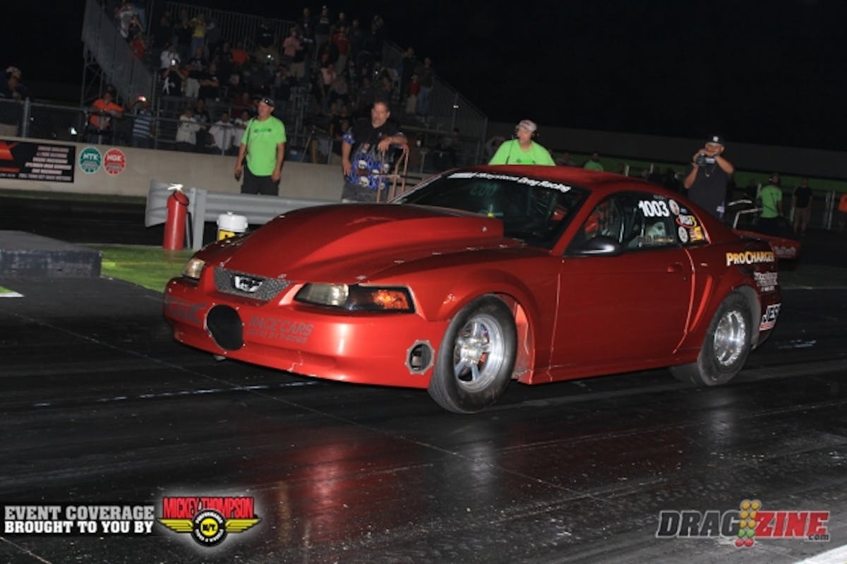 Phil Hines laid one down taking the top qualifier spot from Sean Ashe after a 6.90 at 205 as one of the last cars down tonight.