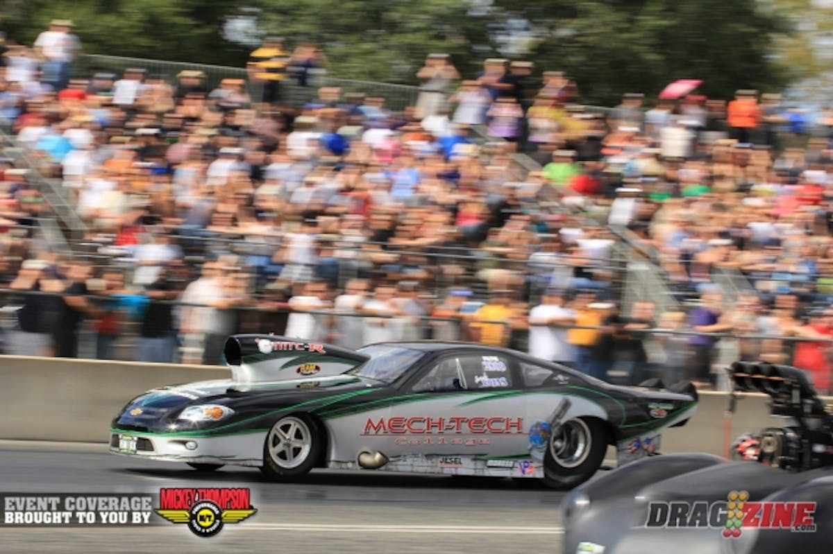 Jerico Balduff was paired with top qualifier Isoas Rojas in round one of Super Pro Street and certainly did his job on the tree recording a perfect .000 reaction time. Balduff  and the Coast Chassis Design crew put together the his best run of the weekend with a 4.01 to half track but lost the blower belt near 1000 feet allowing Rojas to get around him with a 6.01 at 229.