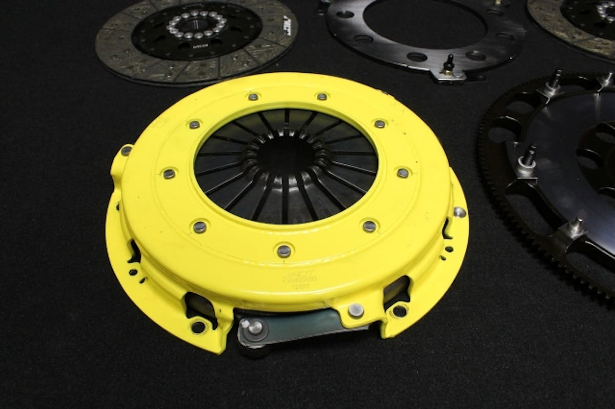 ACT's line of Twin-Disc clutches includes the T1S-G01, which fits 97-current Corvettes along with late-model Camaros and GTO's. It offers a moderate pedal feel and smooth engagement. They arrive with a pressure plate, two discs, floater, matched flywheel, and alignment tool. This clutch will handle up to 875 foot-pounds of torque and is recommended for high horsepower street or race use.