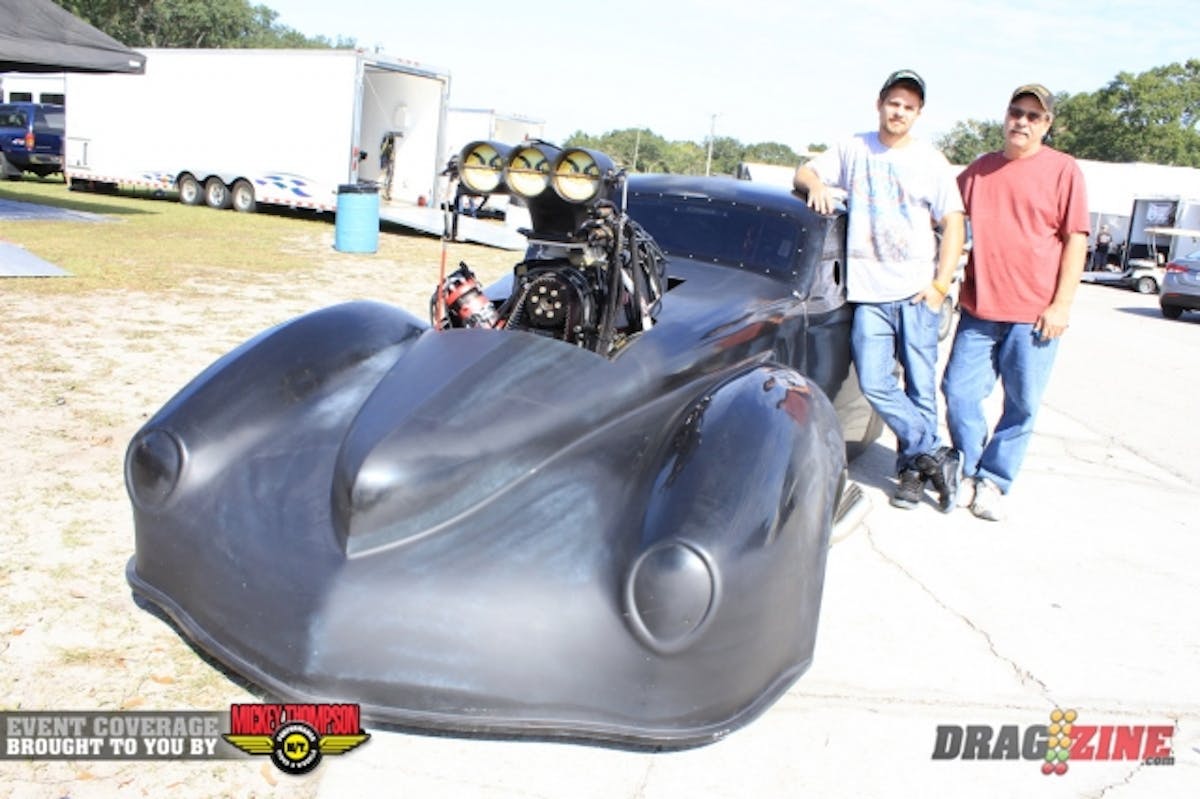 Jerico Balduff is debuting a new car this weekend using the engine out of the father and son teams Corvette. The 41 Willys was built by Coast Chassis Design, they did some short test his yesterday with good results.