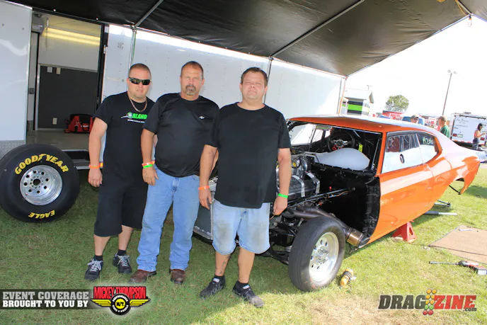 Mike Murphy owns this 1970 Chevelle which will be run in Heavy Street this weekend. Mike had raced the big Chevy in NHRA Super Gas and has stepped up with a blown big block on alcohol from Voss Race Engines. He runs a powerglide transmission with a PTC converter.