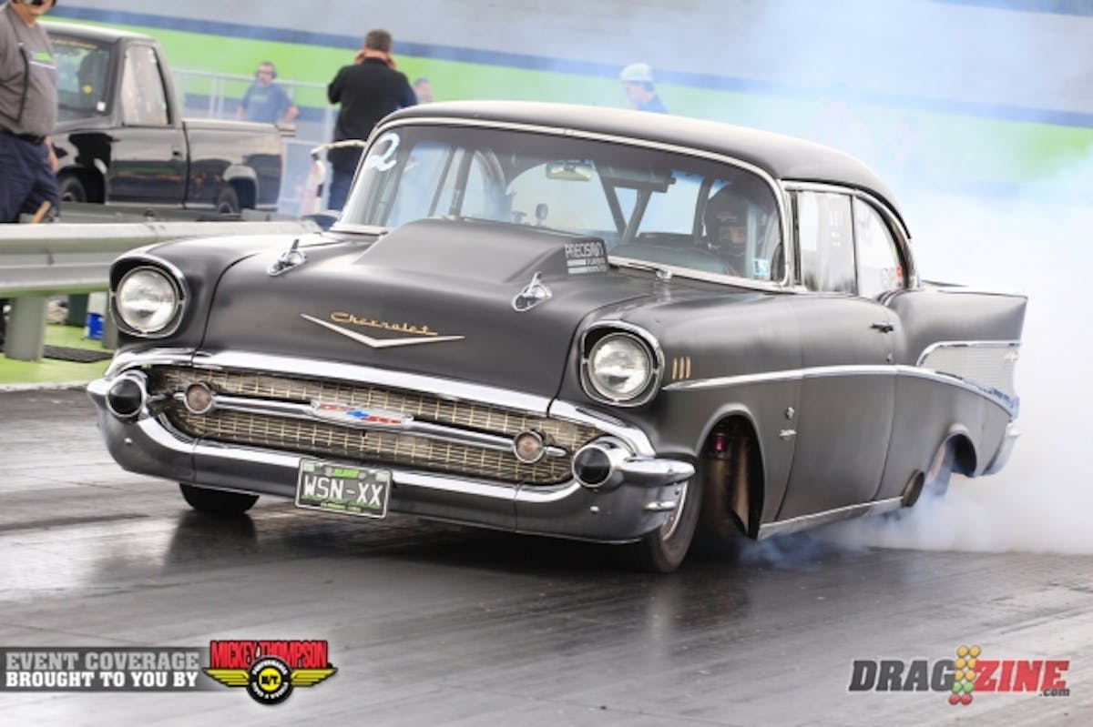 Jeff Lutz sits on top of the 14 car  Heavy Street field with a 7.32 at 176 MPH clicking it early.