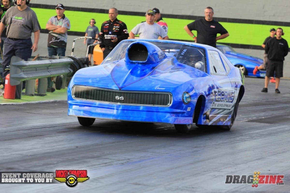 Kris Thorne  runs this beautiful Camaro in Super Pro Street where he qualified sixth with a 6.66 at 201 MPH. 