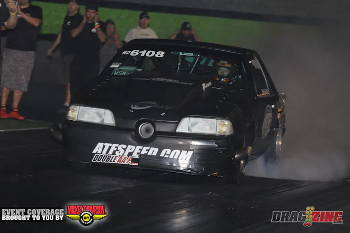 Sean Ashe stepped up his performance in Street Outlaw for the second session running a 7.07 at 172 clicking it off about 900 feet. Jason and Danny from ATF pulled an allnighter to get it ready for this event finishing up about seven this morning.