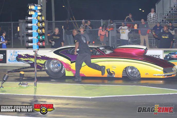 Northeast Pro Modified racer George Williams made the trek down to Florida for this event. He improved from ninth to second putting up a 6.06 at 224 in the second session.