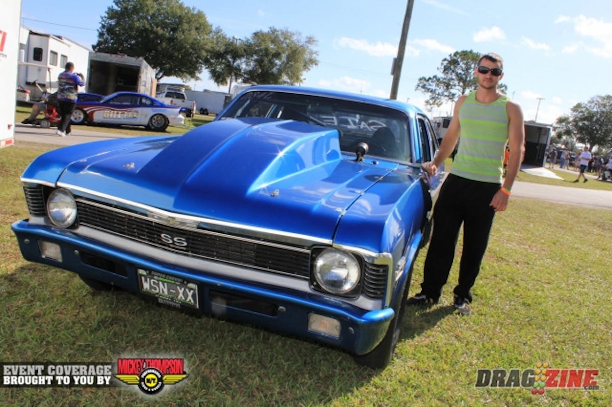 Aaron Horween is here this weekend for the twentieth OSW Street Nationals driving this Nova for Scotty Riggs Racing. Aaron's father Doug Horween was here for the first annual Street Natioals but could not make it here with their blown Pro Street Corvette due to last minute brake issues. Gotta love second generation racers keeping the tradition alive.