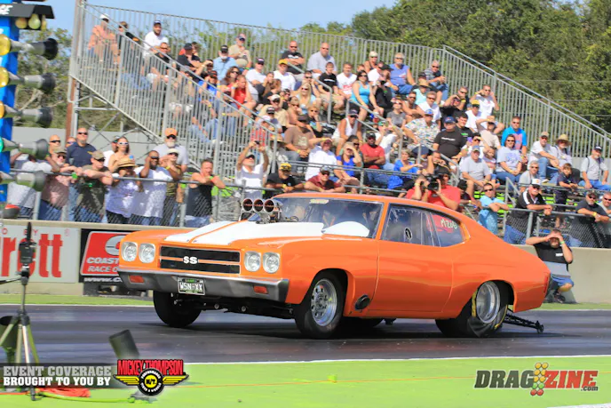 Mike Murphy had his first good run this weekend landing fifth in Heavy Street with a 7.98 at 171 MPH. Mike swapped just recently to a Voss Racing Engines blown alcohol combo and is still dialing in the new set up.