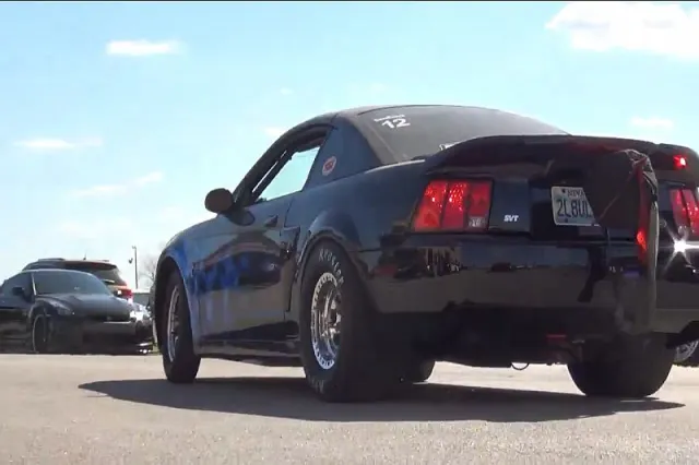 TX2K13 Mustang SVT drag car