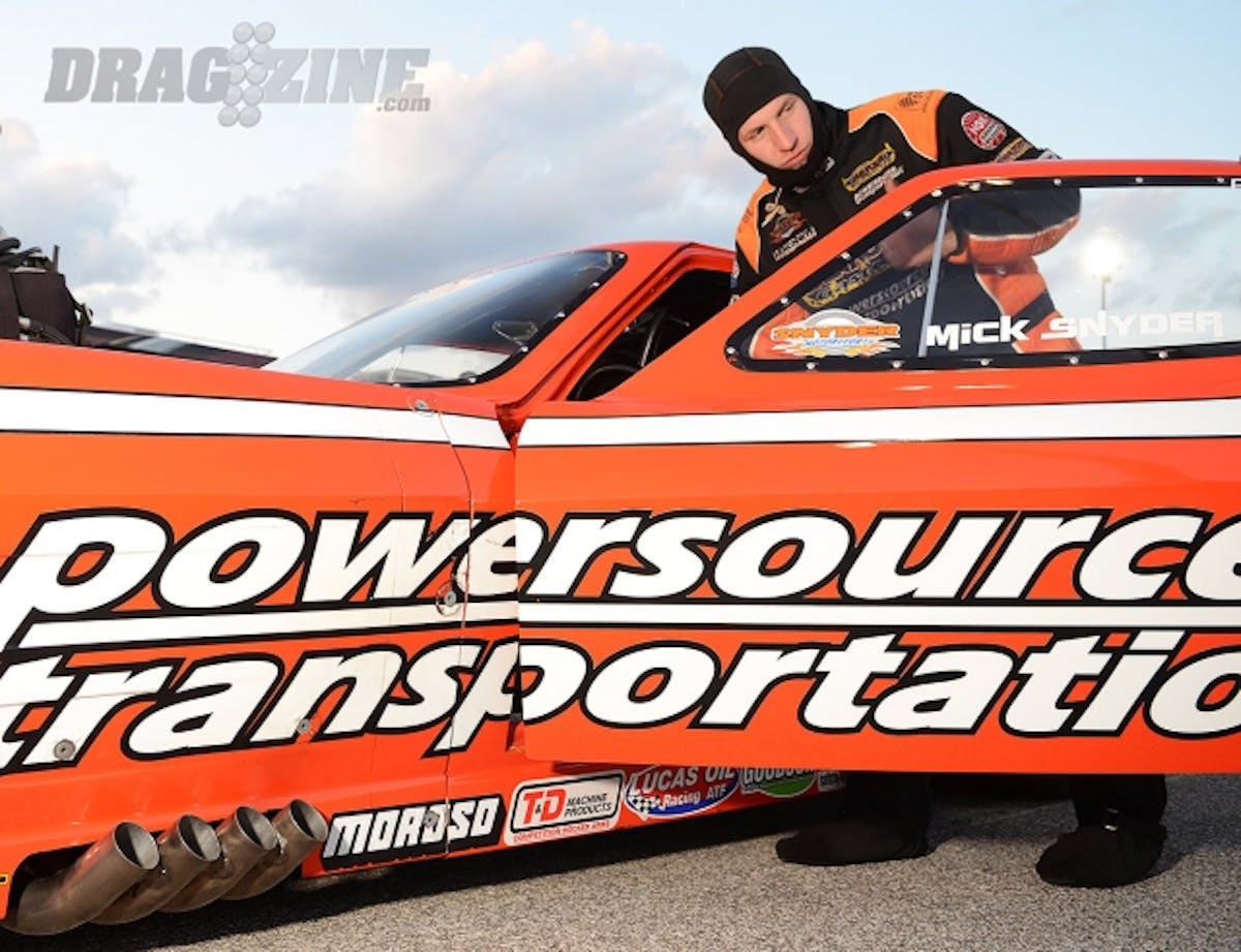 Like many of his peers in the NHRA, former ADRL Pro Extreme champion Mick Snyder is a former graduate of the NHRA Jr. Dragster program.