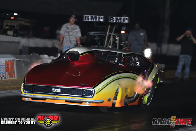 George Williams made to runs tonight. The last of which was a nice 4.01 making crew chief Mike Hill somewhat happy. Look for Williams to step it up a little in Saturday's qualifying.