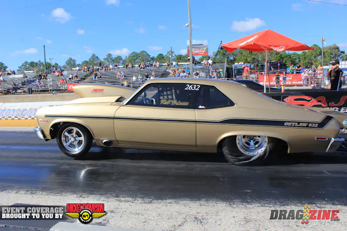 Multi time event winner Robert Briscoe currently sits in fourth with a 4.67 at 153 in his 1971 Nova based out of Stuart, Florida.