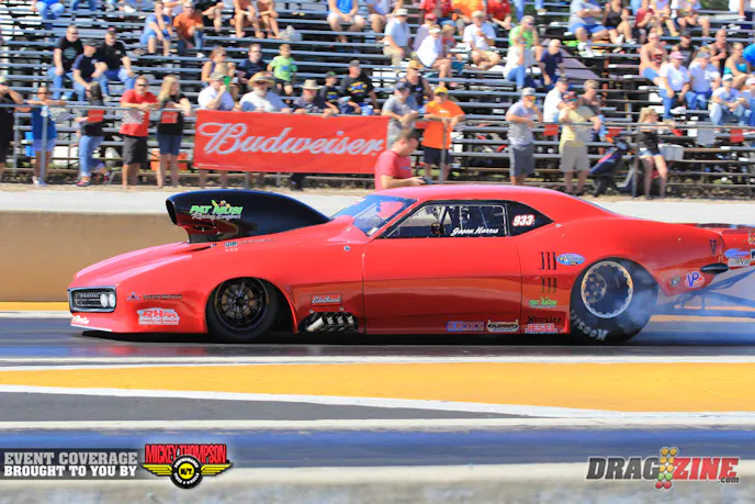 Pittsboro, North Carolina racer Jason Harris sits just behind Keen with a 3.941 at 189 in the Robert Hays built War Bird.